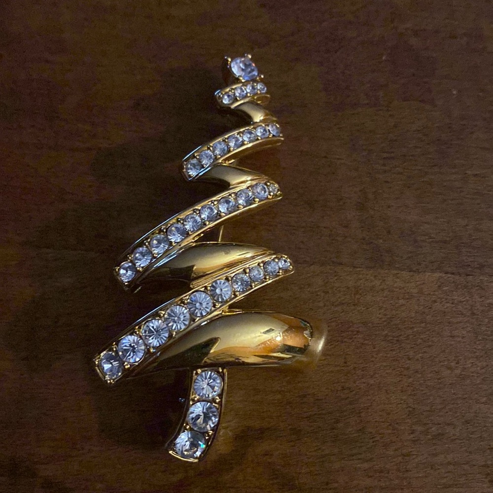 Vintage Monet Christmas Tree Pin